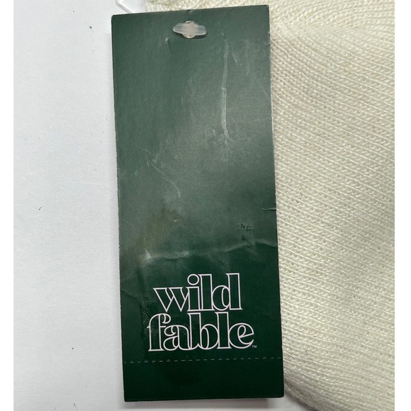Wild Fable Womens Cream Beanie One Size Ribbed Knit Winter Hat Brand New - Picture 2 of 7